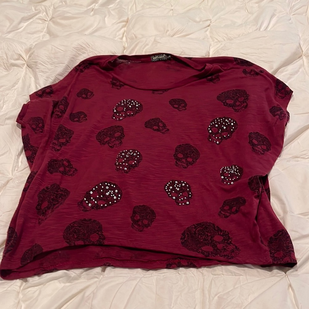 Qed London shirt with skulls size S/M